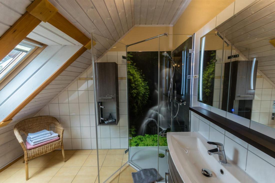 Ferienwohnung Im Blockhaus Rosenkranz Rathmannsdorf 外观 照片