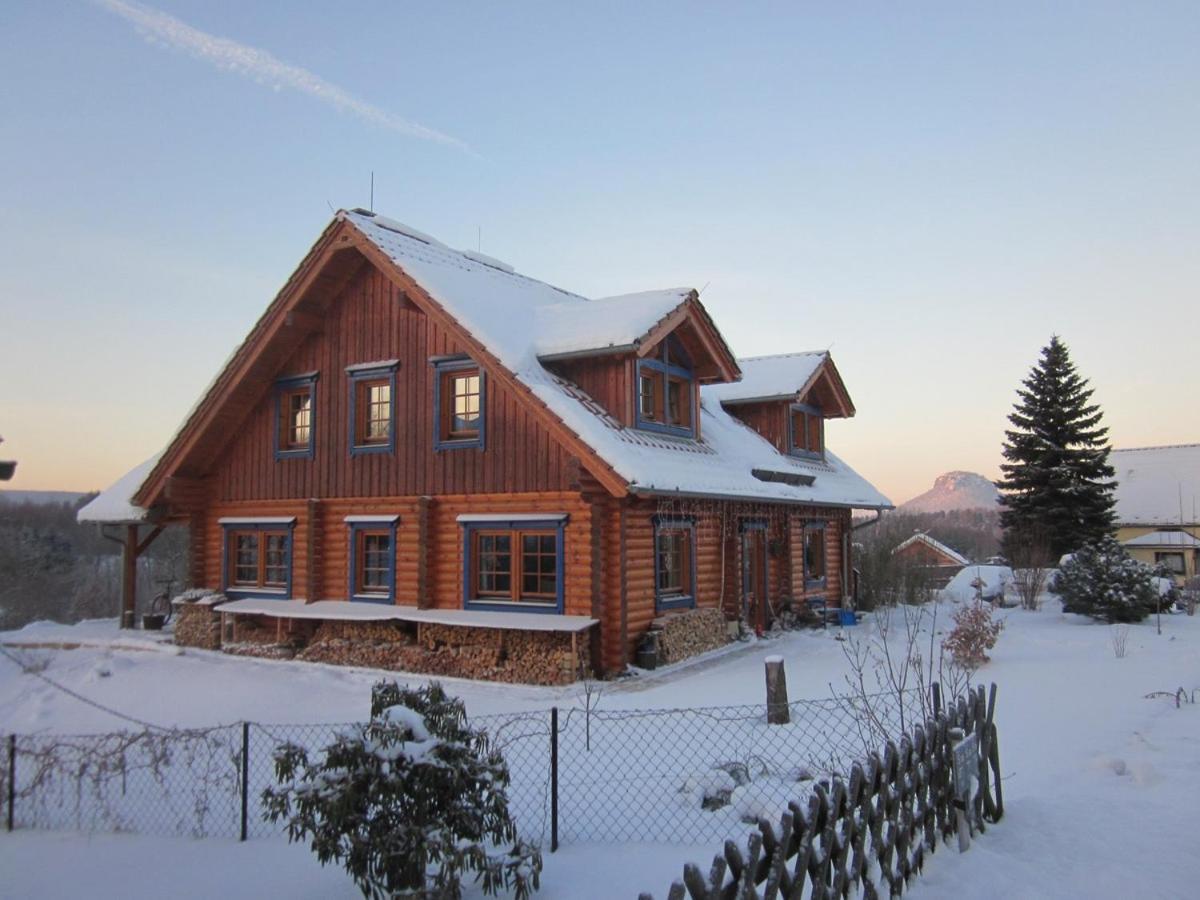 Ferienwohnung Im Blockhaus Rosenkranz Rathmannsdorf 外观 照片